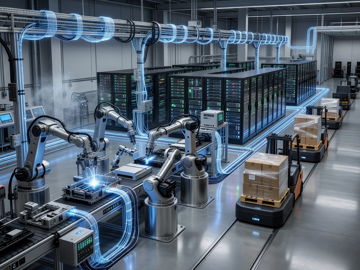 Automated manufacturing and enterprise logistics data pipelines